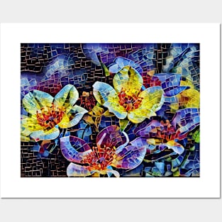 Floral Mosaic Posters and Art